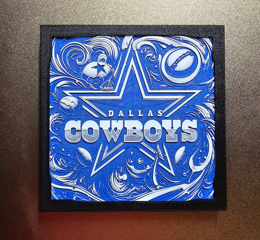 Dallas Cowboys 3D Printed Picture- Wall Decor