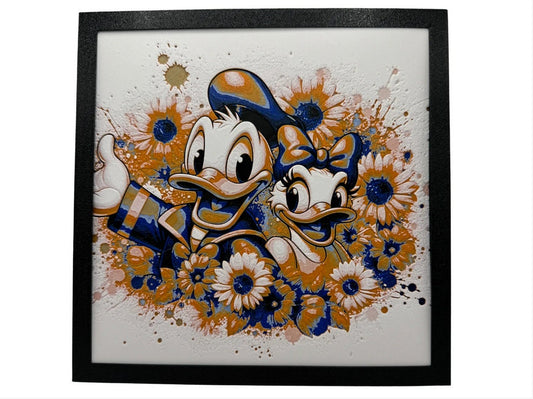 Donald and Daisy Duck 3D Printed Picture- Wall Decor