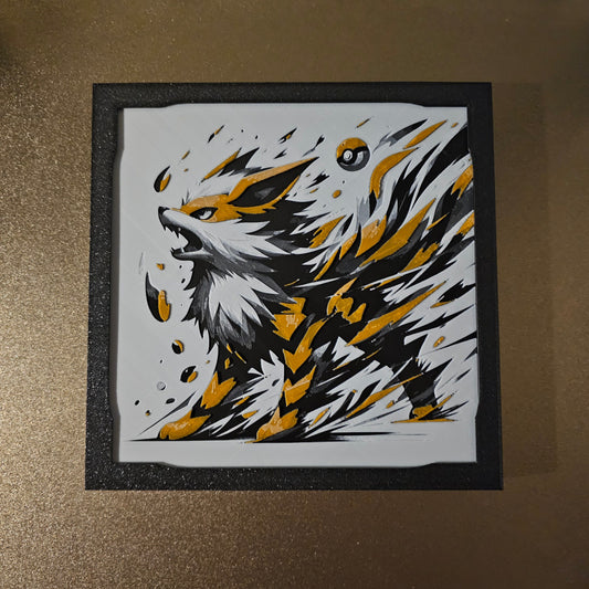 Arcanine -Pokemon-3D Printed Picture- Wall Decor