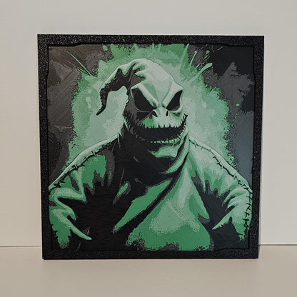 Oogie Boogie from Nightmare Before Christmas 3D Printed Textured Wall Decor