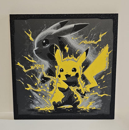 Pikachu -Pokemon-3D Printed Picture- Hueforge