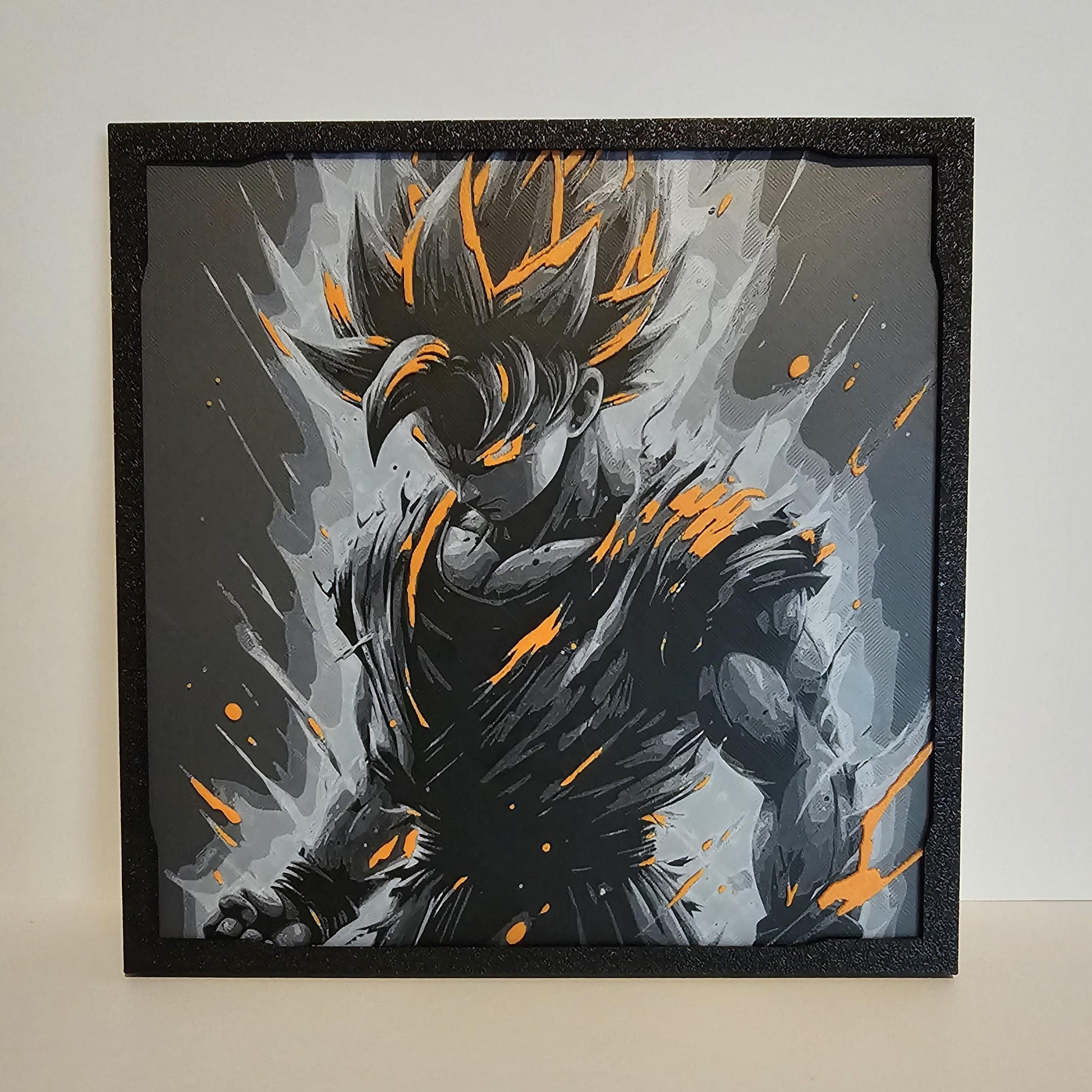 Goku - Dragon Ball Z - 3D Printed Textured Wall Decor